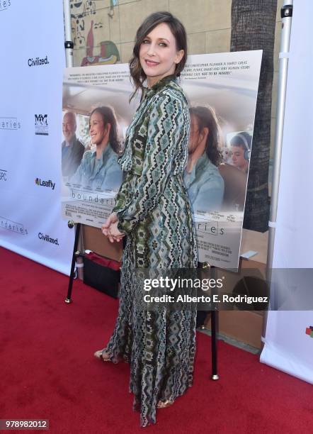 Actress Vera Farmiga attends the premiere of Sony Pictures Classics' "Boundries" at American Cinematheque's Egyptian Theatre on June 19, 2018 in...