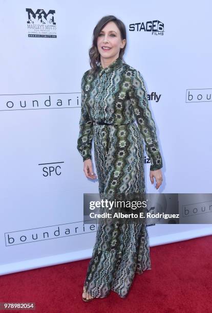 Actress Vera Farmiga attends the premiere of Sony Pictures Classics' "Boundries" at American Cinematheque's Egyptian Theatre on June 19, 2018 in...