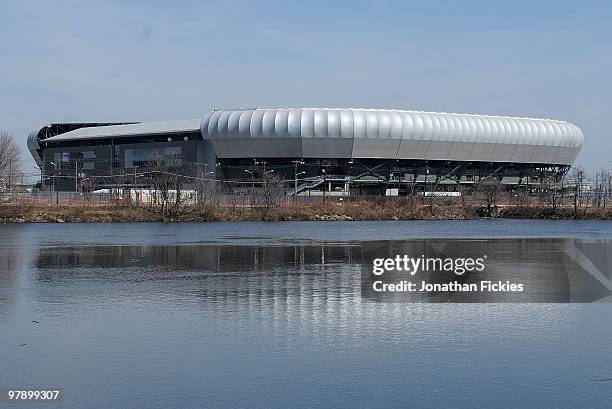 General view of Red Bull Arena prior to its Grand Opening on March 20, 2010 in Harrison, New Jersey.
