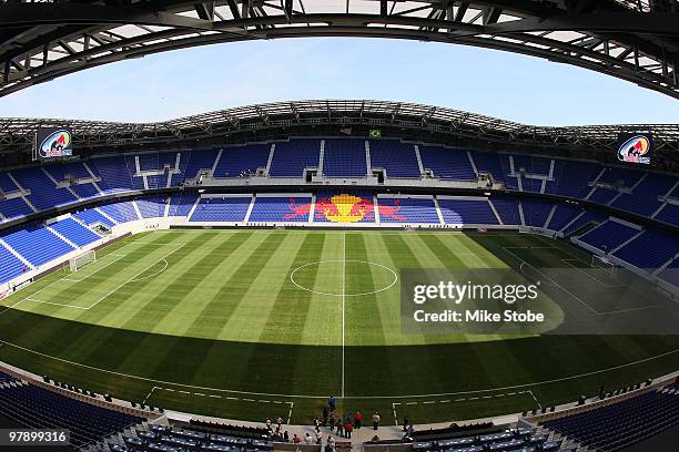 General view of Red Bull Arena prior to its Grand Opening on March 20, 2010 in Harrison, New Jersey.