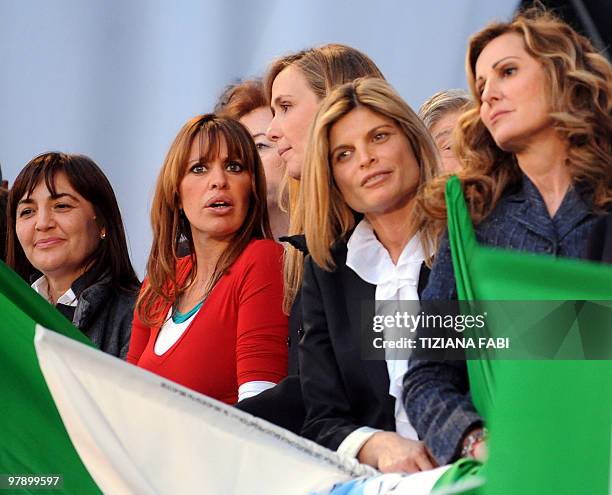 Candidates to the regional election for the PDL and ministers Renata Polverini, Alessandra Mussolini, Stefania Prestagiacomo, Laura Ravetto, Daniela...