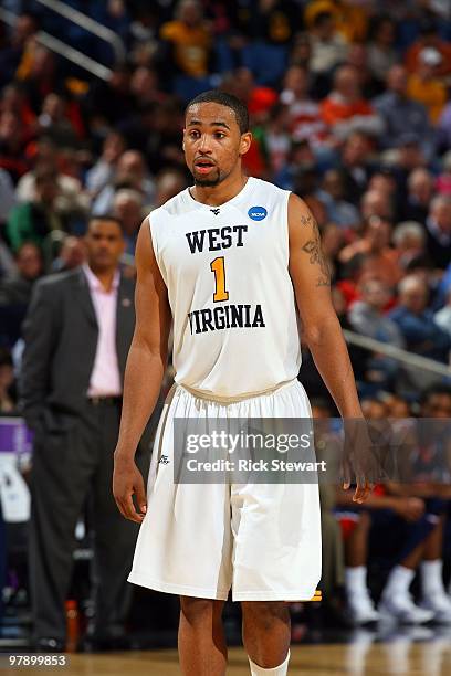 Da'Sean Butler of the West Virginia Mountaineers against the Morgan State Bears during the first round of the 2010 NCAA men's basketball tournament...