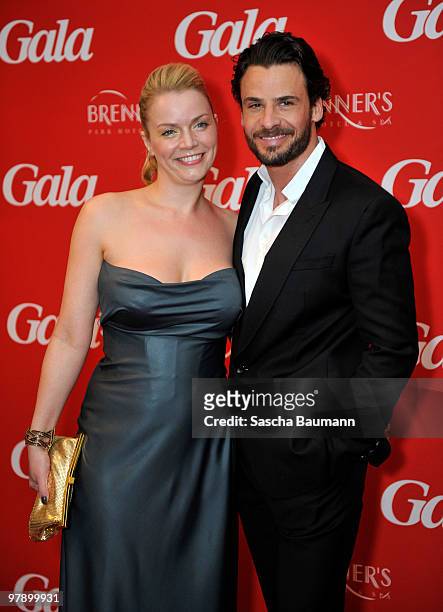 Stefan Luca and his wife Julia attend the Gala Spa Awards at Brenner's Park Hotel on March 20, 2010 in Baden Baden, Germany.