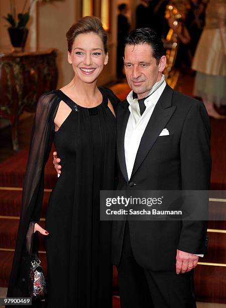 Max Tidof an Lisa Seitz attend the Gala Spa Award at Brenner's Park Hotel on March 20, 2010 in Baden Baden, Germany.