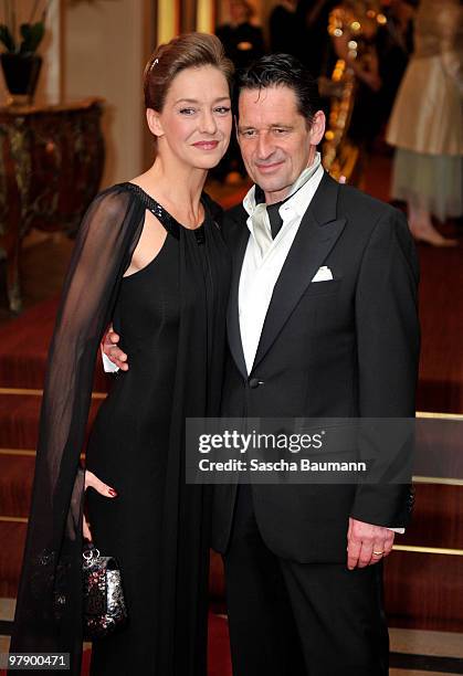 Max Tidof an Lisa Seitz attend the Gala Spa Award at Brenner's Park Hotel on March 20, 2010 in Baden Baden, Germany.