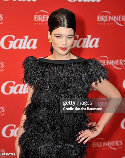 Model Crystal Renn attends the Gala Spa Award at Brenner's Park Hotel on March 20, 2010 in Baden Baden, Germany.