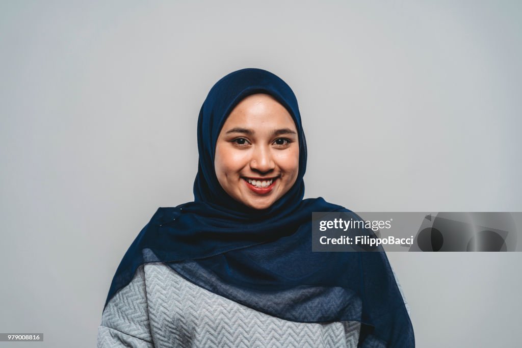 Portrait of a young adult malaysian woman
