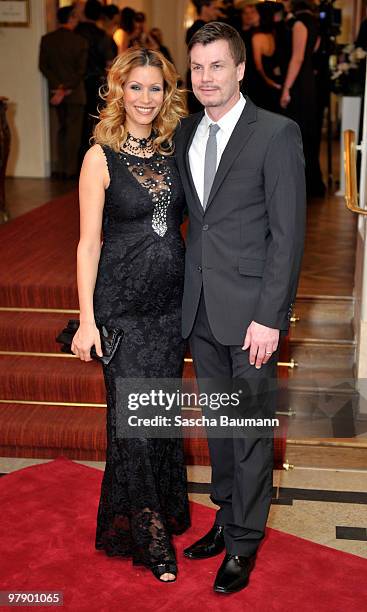 Yasmina Filali and Thomas Helmer attend the Gala Spa Award at Brenner's Park Hotel on March 20, 2010 in Baden Baden, Germany.