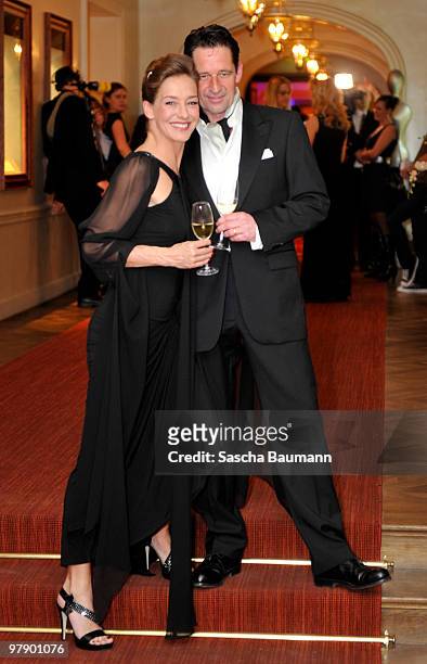 Max Tidof an Lisa Seitz attend the Gala Spa Award at Brenner's Park Hotel on March 20, 2010 in Baden Baden, Germany.