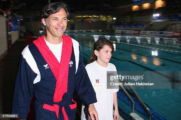 Paul Belmondo attends the launch of the third charity water night 2010 at Georges Vallerey swimming pool on March 20, 2010 in Paris, France.