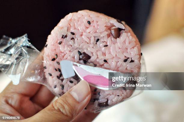 sekihan okowa - rice ball stock pictures, royalty-free photos & images