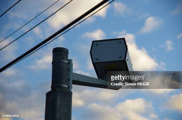 speed camera on a highway - traffic australia stock pictures, royalty-free photos & images
