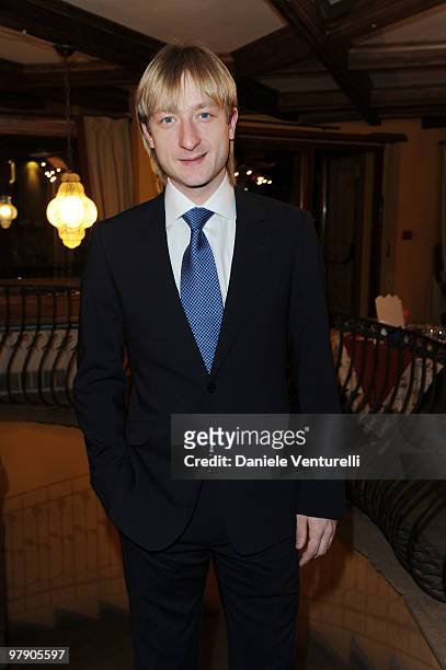 Eugeni Plushenko attends the 5th World Stars Ski Event held at Grand Hotel Sestriere on March 20, 2010 in Sestriere, Italy.