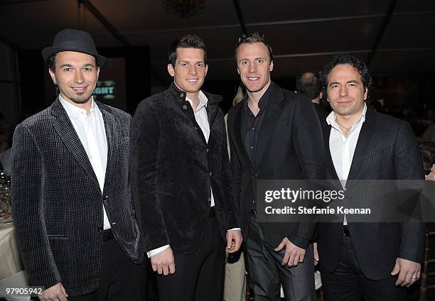 Musical group The Canadian Tenors attend the Celebrity Fight Night XVI Founder's Dinner held at JW Marriott Desert Ridge Resort on March 19, 2010 in...
