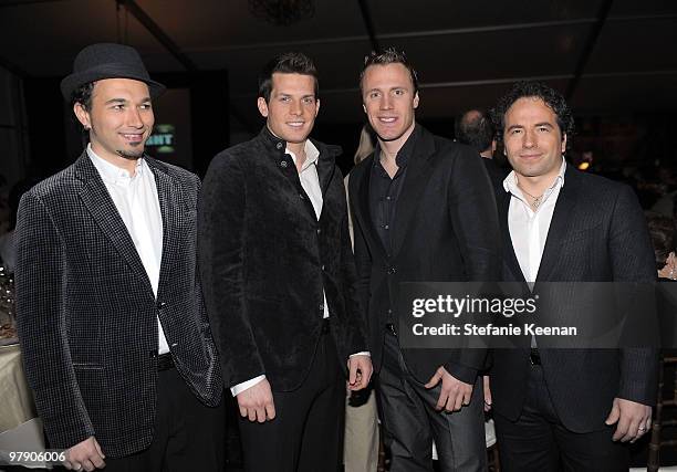 Musical group The Canadian Tenors attend the Celebrity Fight Night XVI Founder's Dinner held at JW Marriott Desert Ridge Resort on March 19, 2010 in...