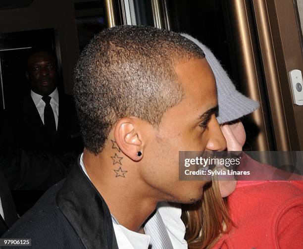 Aston Merrygold attends Rochelle Wiseman's 21st Birthday party at The Mayfair Hotel on March 20, 2010 in London, England.