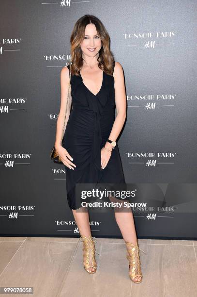 Elsa Zylberstein attends the H&M Flagship Opening Party as part of Paris Fashion Week on June 19, 2018 in Paris, France.