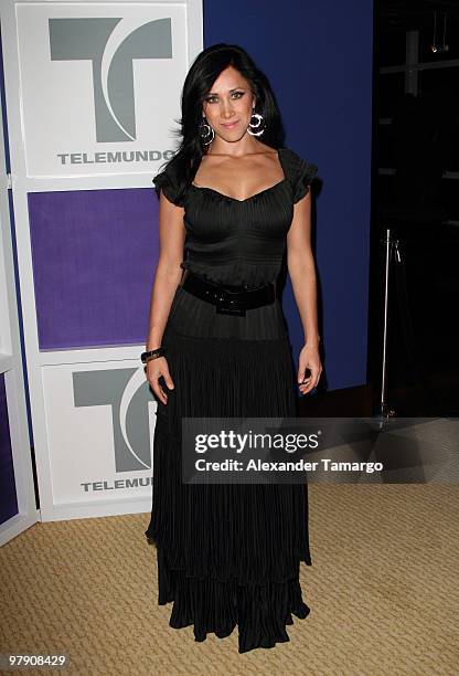 Monica Noguera attends Telemundo's annual gala for the Women of Tomorrow Mentor & Scholarship Program at Mandarin Oriental on March 20, 2010 in...