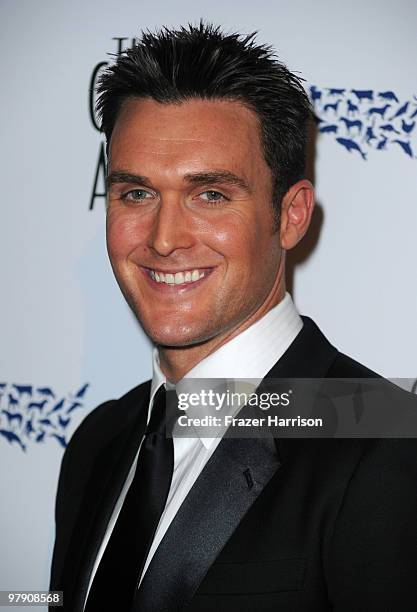 Actor Owain Yeoman arrives at the 24th Genesis Awards held at the Beverly Hilton Hotel on March 20, 2010 in Beverly Hills, California.