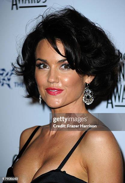 Actress Kelly Carlson arrives at the 24th Genesis Awards held at the Beverly Hilton Hotel on March 20, 2010 in Beverly Hills, California.