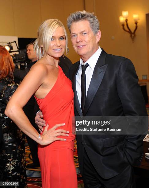 Music producer/musician David Foster and Yolanda Hadid attend Celebrity Fight Night XVI on March 20, 2010 at the JW Marriott Desert Ridge in Phoenix,...