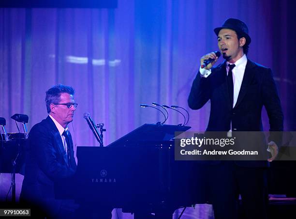 Musical group The Canadian Tenors perform at the Celebrity Fight Night XVI Founder's Dinner held at JW Marriott Desert Ridge Resort on March 19, 2010...