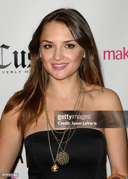 Actress Rachael Leigh Cook attends the "SING!" concert benefitting Camp Ronald McDonald at the Orpheum Theatre on March 20, 2010 in Los Angeles,...