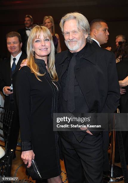 Bo Derek and Kris Kristofferson attend Celebrity Fight Night XVI on March 20, 2010 at the JW Marriott Desert Ridge in Phoenix, Arizona.