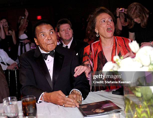 Muhammad Ali and Lonnie ALi attend Celebrity Fight Night XVI on March 20, 2010 at the JW Marriott Desert Ridge in Phoenix, Arizona.