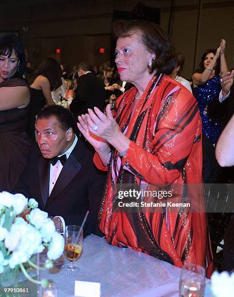 Muhammad Ali and Lonnie Ali attend Celebrity Fight Night XVI on March 20, 2010 at the JW Marriott Desert Ridge in Phoenix, Arizona.