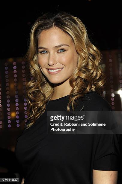 Bar Refaeli attends a party hosted by Giorgio Armani in honor of Martin Scorsese and Leonardo DiCaprio in honor of the "Shutter Island" premiere at...