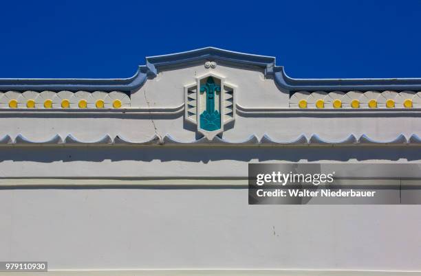 art deco building in napier - napier street stock pictures, royalty-free photos & images