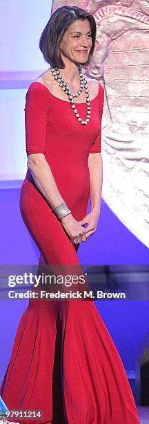 Actress Wendie Malick speaks during the 24th Genesis Awards at the Beverly Hilton Hotel on March 20, 2010 in Beverly Hills, California.