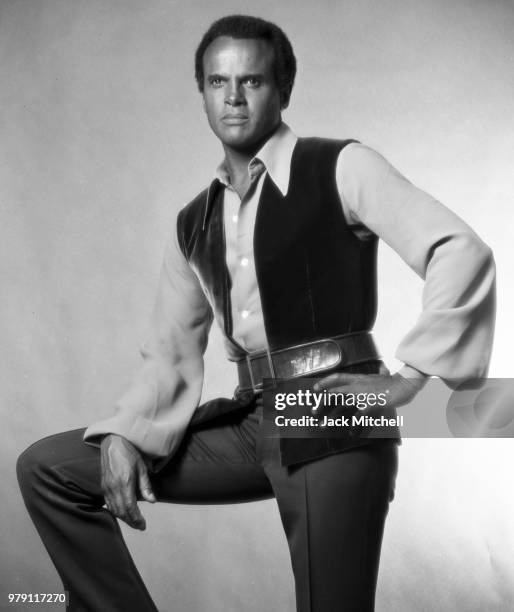 Singer, songwriter, actor, and social activist Harry Belafonte photographed in April, 1970.