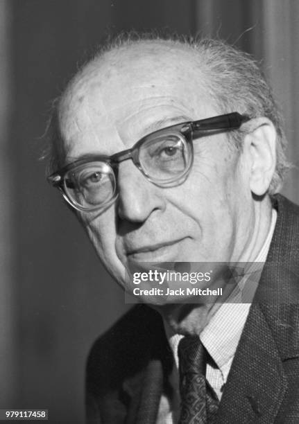 Composer Aaron Copland, 1971.