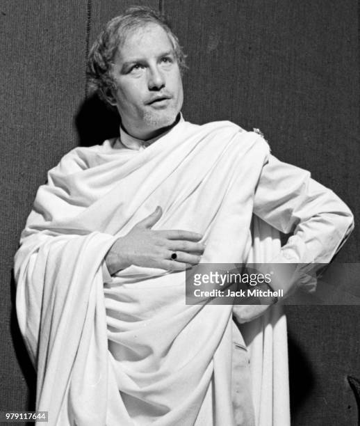 Actor Richard Dreyfuss in a BAM Theater Company production of 'Julius Caesar,' New York, New York, March 1978.