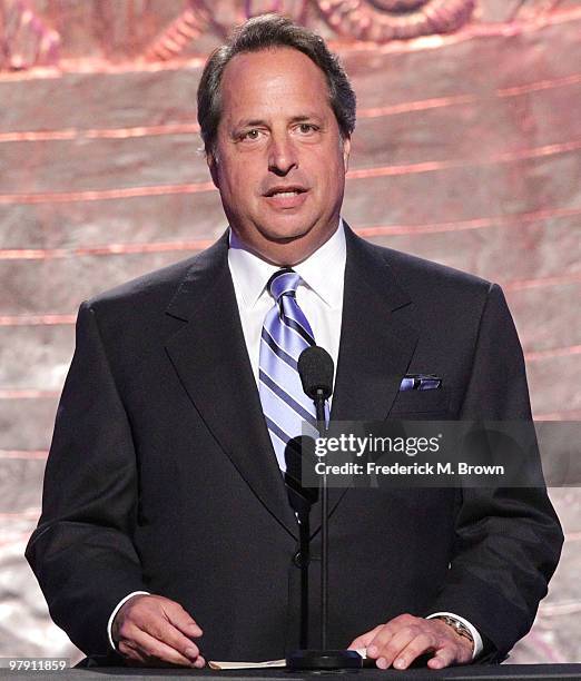 Comedian Jon Lovitz speaks during the 24th Genesis Awards at the Beverly Hilton Hotel on March 20, 2010 in Beverly Hills, California.