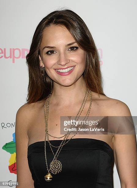 Actress Rachael Leigh Cook attends the "SING!" concert benefitting Camp Ronald McDonald at the Orpheum Theatre on March 20, 2010 in Los Angeles,...