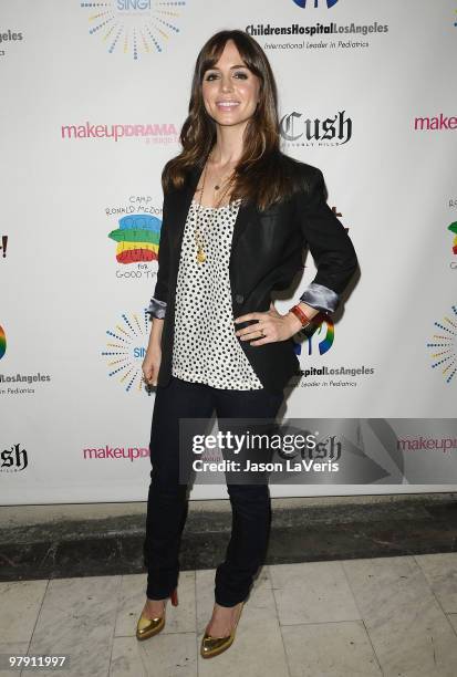 Actress Eliza Dushku attends the "SING!" concert benefitting Camp Ronald McDonald at the Orpheum Theatre on March 20, 2010 in Los Angeles, California.