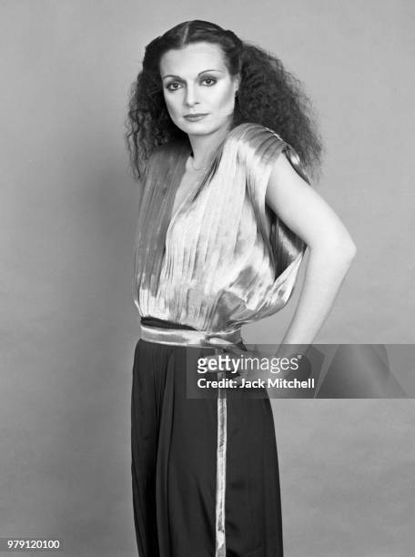 Fashion designer Norma Kamali photographed in 1977.