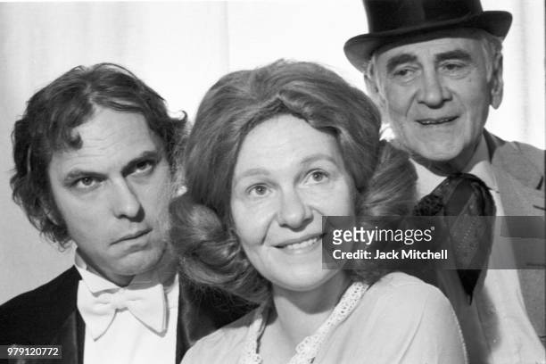 Geraldine Page with her husband Rip Torn and character actor Muni Seroff in Anton Chekhov's 'A Marriage Proposal' which was broadcast live on...