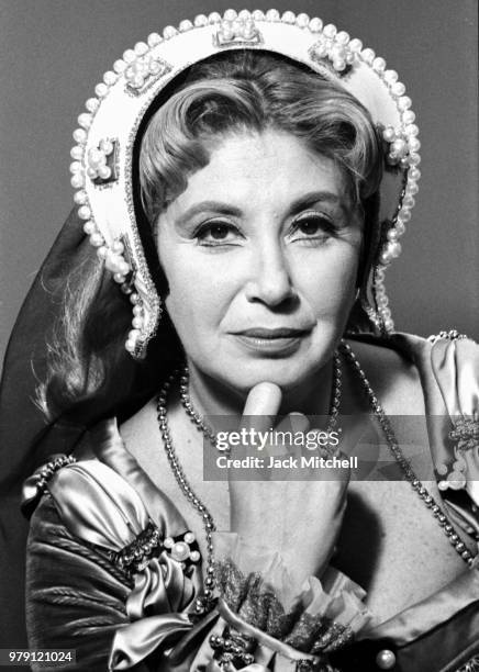 Beverly Sills performing 'Anna Bolena' with the New York City Opera in October 1973.