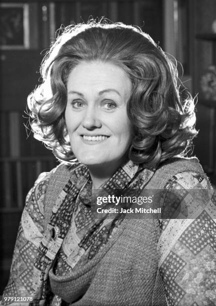 Australian dramatic coloratura soprano Joan Sutherland photographed in February 1976.