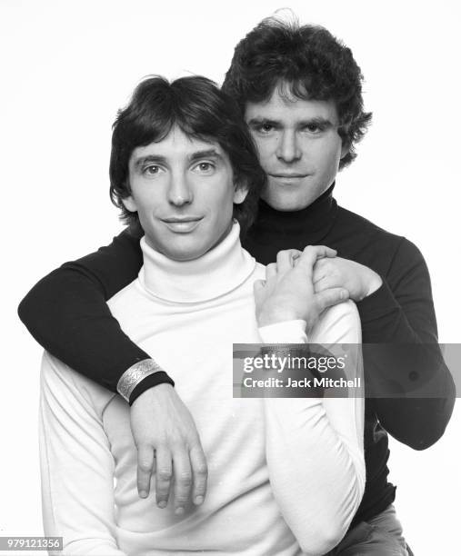 Michael Tilson Thomas and Johsua Robeson photographed in 1979, partners since 1976 they were married in 2014.