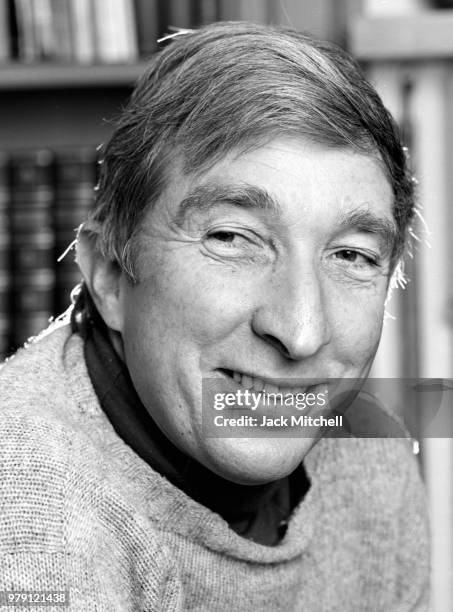 Author John Updike photographed at his home in Massachusetts in November 1978, the year his bestseller 'The Coup' was published.