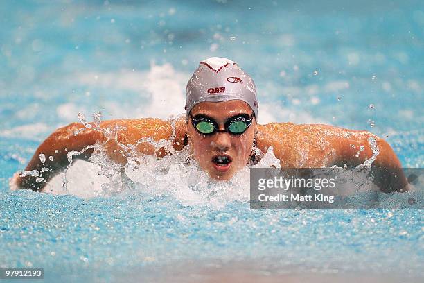 Stephanie Rice of QLD competes in the Womens's 400m Individual Medlay Final during day six of the 2010 Australian Swimming Championships at Sydney...