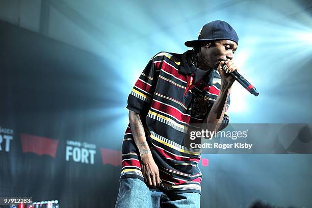 Krazie Bone of Bones Thugs and Harmony performs onstage at the Levis Fader Fort as part of SXSW 2010 on March 20, 2010 in Austin, Texas.