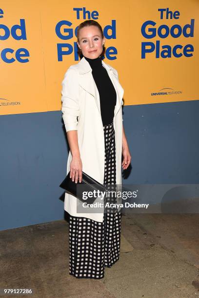 Kristen Bell attends Universal Television's FYC "The Good Place" at UCB Sunset Theater on June 19, 2018 in Los Angeles, California.