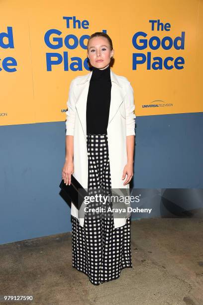 Kristen Bell attends Universal Television's FYC "The Good Place" at UCB Sunset Theater on June 19, 2018 in Los Angeles, California.