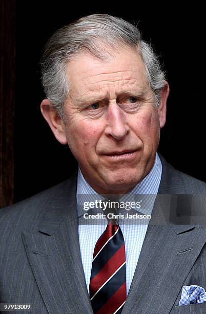 Prince Charles, Prince of Wales leaves a Sunday service at St Clements Church on March 21, 2010 in Prague, Czech Republic Prince Charles, Prince of...